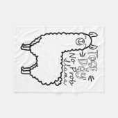 Couverture Polaire Jour de test No Prob-llama Llama Jour de test de l (Devant (Horizontal))