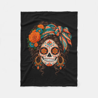 Couverture Polaire Jour des morts crâne de sucre catrina jour des mor