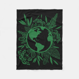 Couverture Polaire Jour des terres Live Green Peace