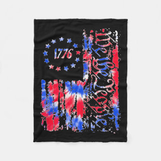 Couverture Polaire Jour Drapeau Américain Patriotique 1776 We The Tie