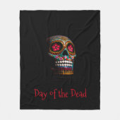 Couverture Polaire Jour du crâne de sucre mort (Devant)