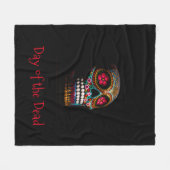 Couverture Polaire Jour du crâne de sucre mort (Devant (Horizontal))