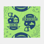 Couverture Polaire Jour du jeu de football (Devant (Horizontal))