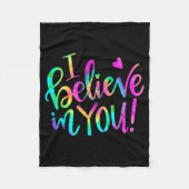 Couverture Polaire Jour Enseignant Je Crois En Vous Test Chemise Crav (Devant)