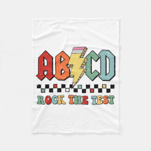 Couverture Polaire Jour Enseignant Motivation Étudiant Retro Rock The