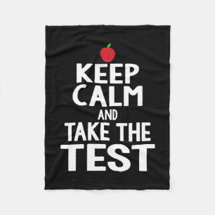 Couverture Polaire Jour Gardez Le Calme & ; Prenez L'Examen De Tes