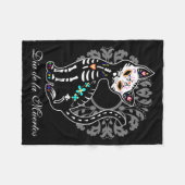 Couverture Polaire Jour Girly du chat mignon mort (Devant (Horizontal))