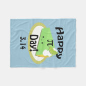 Couverture Polaire Jour Pi Joyeux (Devant (Horizontal))