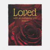 Couverture Polaire JOURNÉE DE LA Saint-Valentin L'Amour de Dieu chrét (Devant)