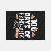 Couverture Polaire Jours D'Aide-Bande - Infirmière Scolaire 100 Jours (Devant (Horizontal))