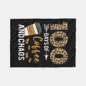 Couverture Polaire Jours De Café Et Chaos Joyeux 100E Jour École Te (Devant (Horizontal))