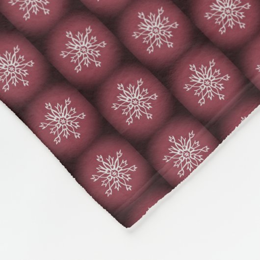 Couverture Polaire Jours fériés, Snowflakes Dachshund (Coin)