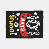 Couverture Polaire Jours scolaires T Chien dalmate 100e Sayings T (Devant (Horizontal))
