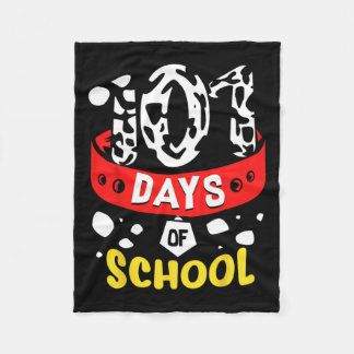 Couverture Polaire Jours scolaires T Chien dalmate 100e Sayings T