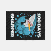 Couverture Polaire Jours Sharper Shark Plaisir 100 Jours D'École (Devant (Horizontal))
