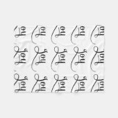 Couverture Polaire Joy Script Black (Devant (Horizontal))