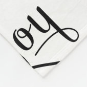 Couverture Polaire Joy Script Black (Coin)