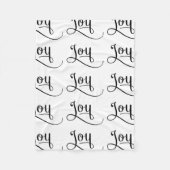 Couverture Polaire Joy Script Black (Devant)