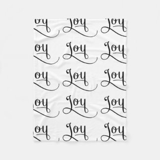 Couverture Polaire Joy Script Black