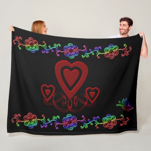 COUVERTURE POLAIRE JOY VALENTINE DAY (En situation)