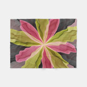 Couverture Polaire Joy, Vert rose Anthracite Imaginaire Fleur Fractal (Devant (Horizontal))