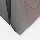 Couverture Polaire Joy, Vert rose Anthracite Imaginaire Fleur Fractal (Coin)