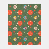 Couverture Polaire Joyeuse et brillante photo de Noël (Devant)