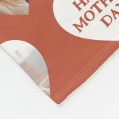 Couverture Polaire Joyeuse Fête des Mères Personnalisée En Forme De C (Coin)