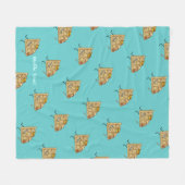 Couverture Polaire Joyeuse gaufre au sirop et au beurre (Devant (Horizontal))