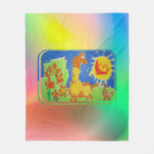 Couverture Polaire Joyeuse Giraffe (Devant)