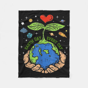 Couverture Polaire Joyeuse Journée de la Terre 2024 Sauvez Notre Plan