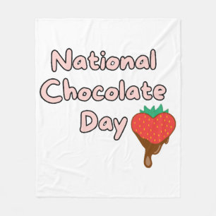 Couverture Polaire Joyeuse journée nationale du chocolat
