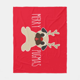 Couverture Polaire Joyeuse ouatine de renne de carlin de Pugmas