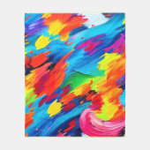 Couverture Polaire Joyeuse peinture couleur explosion (Devant)
