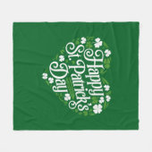 Couverture Polaire Joyeuse Saint-Patrick  (Devant (Horizontal))
