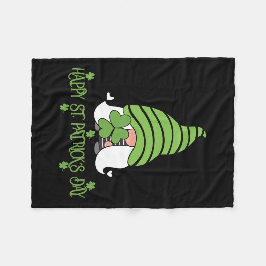 Couverture Polaire Joyeuse Saint Patrick Jour S (Devant (Horizontal))
