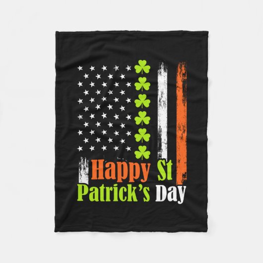 Couverture Polaire Joyeuse Saint Patrick Jour S (Devant)