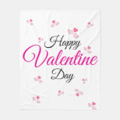 Couverture Polaire Joyeuse Saint-Valentin (Devant)