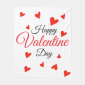 Couverture Polaire Joyeuse Saint-Valentin (Devant)