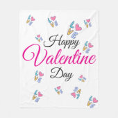Couverture Polaire Joyeuse Saint-Valentin (Devant)