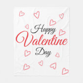 Couverture Polaire Joyeuse Saint-Valentin (Devant)