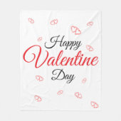 Couverture Polaire Joyeuse Saint-Valentin (Devant)
