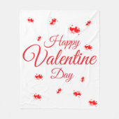 Couverture Polaire Joyeuse Saint-Valentin (Devant)