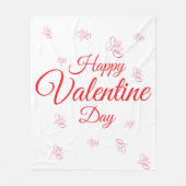 Couverture Polaire Joyeuse Saint-Valentin (Devant)