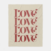 Couverture Polaire Joyeuse Saint-Valentin Amour Couple (Devant)