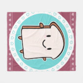 Couverture Polaire Joyeuse tranche de pain (Devant (Horizontal))