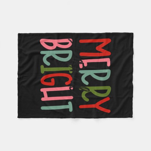 Couverture Polaire Joyeuses Et Lumineuses Filles De Noël Enfants Todd (Devant (Horizontal))