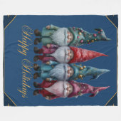 Couverture Polaire Joyeuses fêtes (Devant (Horizontal))