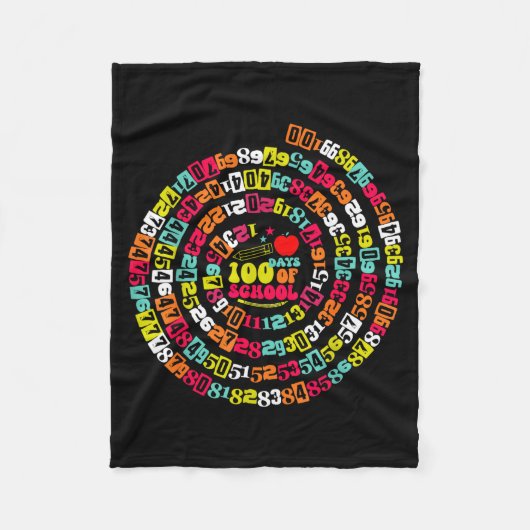 Couverture Polaire Joyeux 100 Jours D'école Drôle Prof De Maths Enfan (Devant)