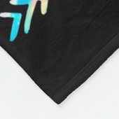 Couverture Polaire Joyeux 100ème Jour De L'École Tie Dye Arc En Ciel (Coin)